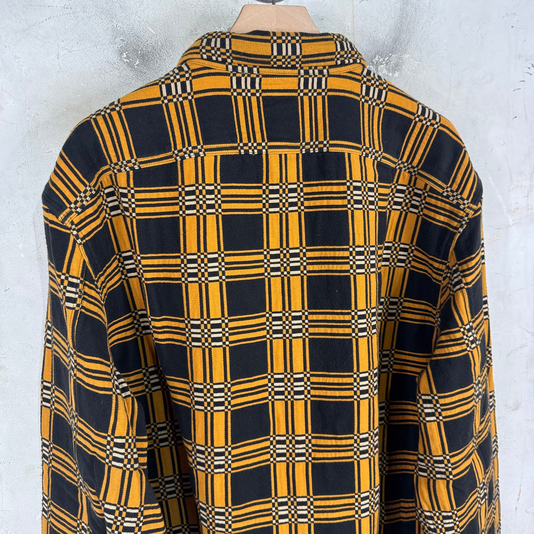 RRL Black/Yellow Heavy Flannel Shirt
