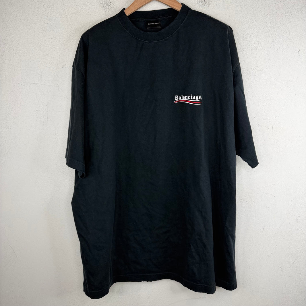 Balenciaga Embroidered Campaign Logo T-Shirt