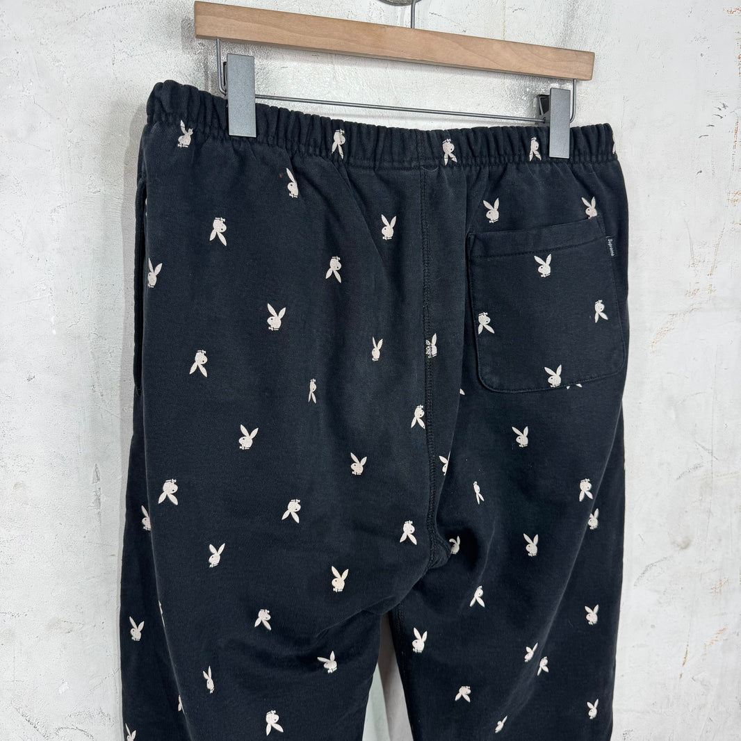 Supreme x Playboy Sweatpants Black