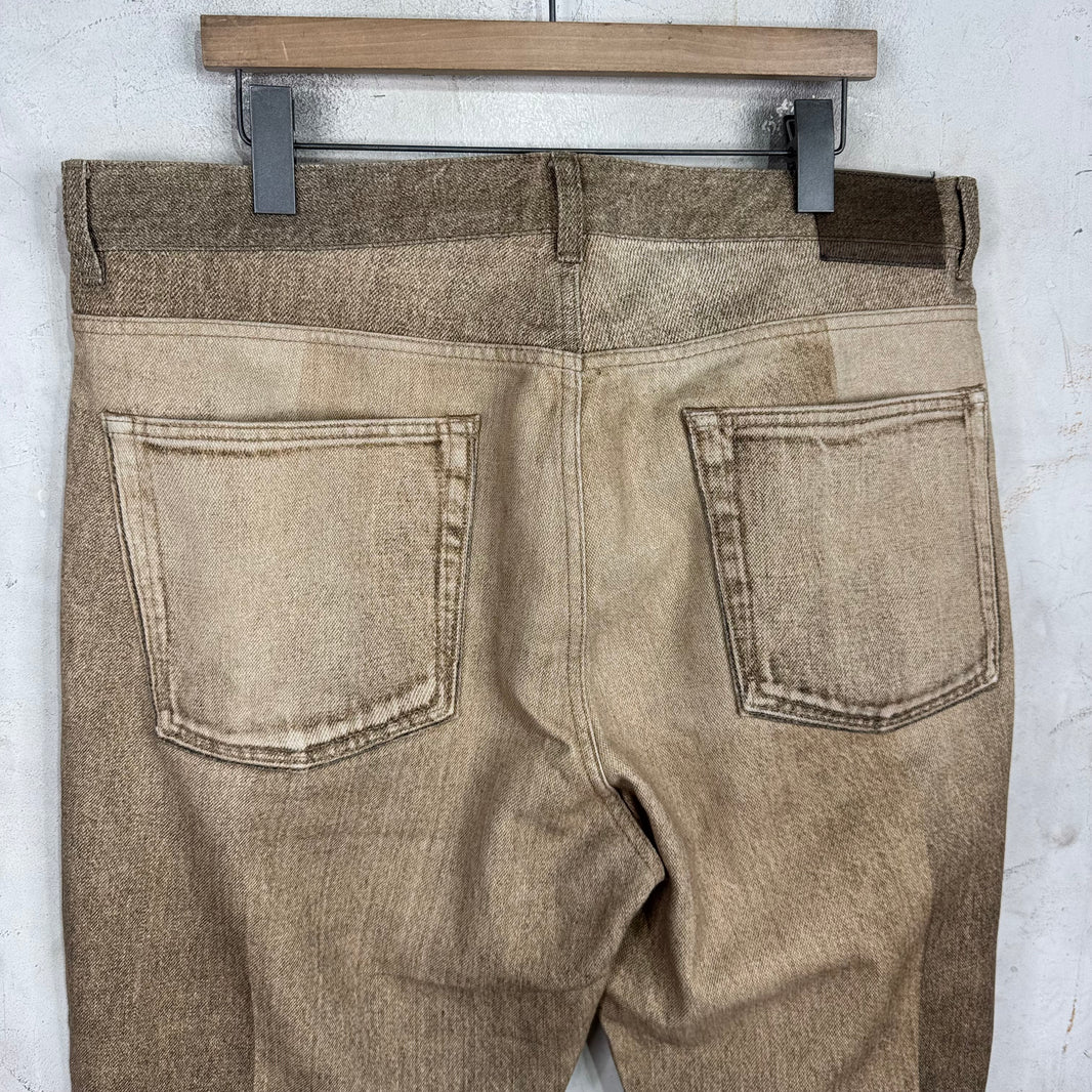 Our Legacy Printed Beige Third Cut Jeans