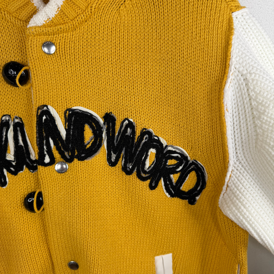 Sacai Eric Haze Two Tone Knitted Varsity Jacket