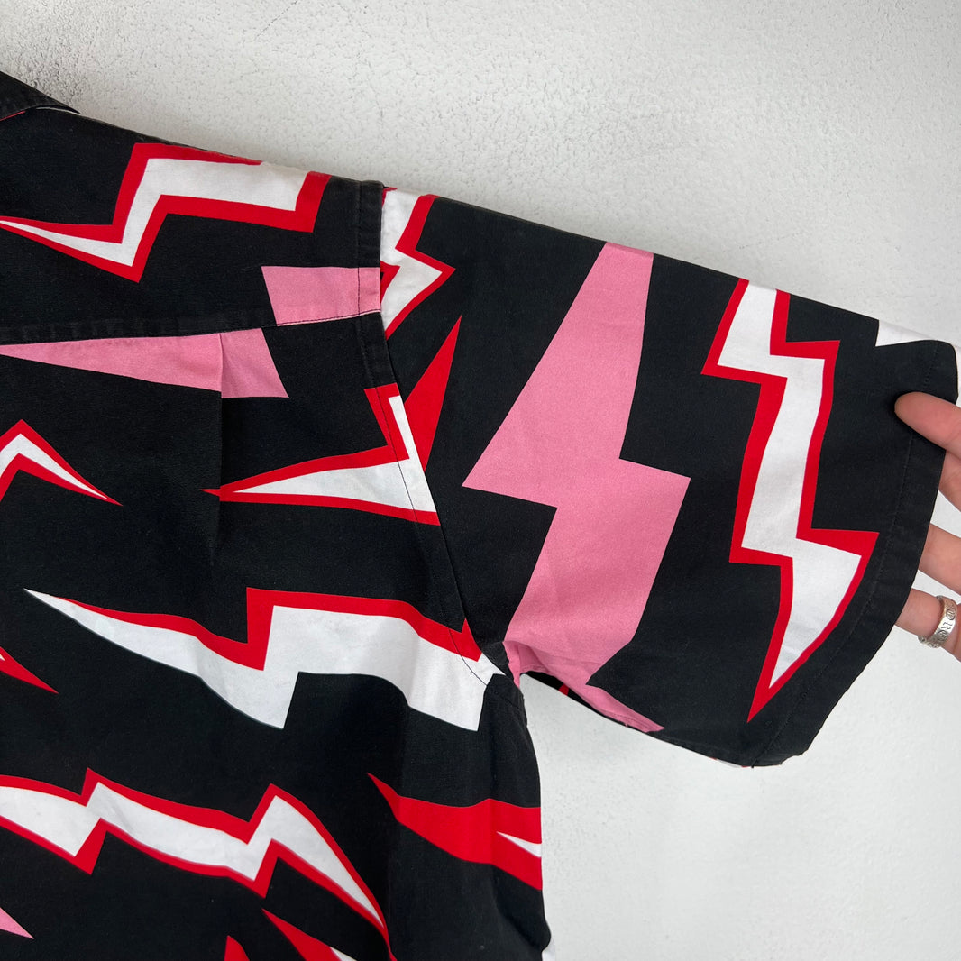 Prada Lightning Hearts Button Up Shirt