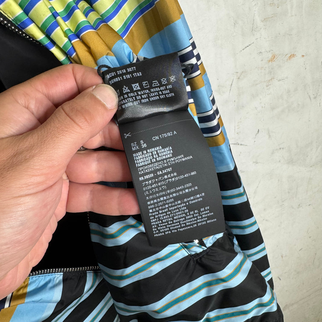 Prada Reversible Striped Nylon Jacket
