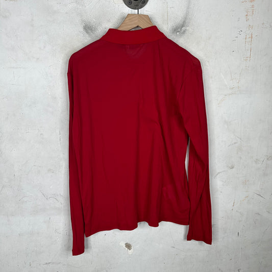 Miu Miu Red Thin Longsleeve Polo