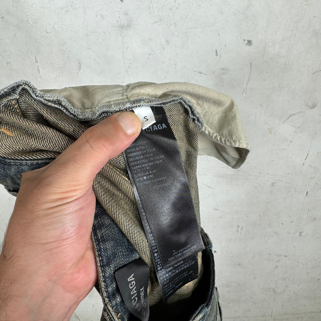 Balenciaga Indigo Wash Flared Jeans