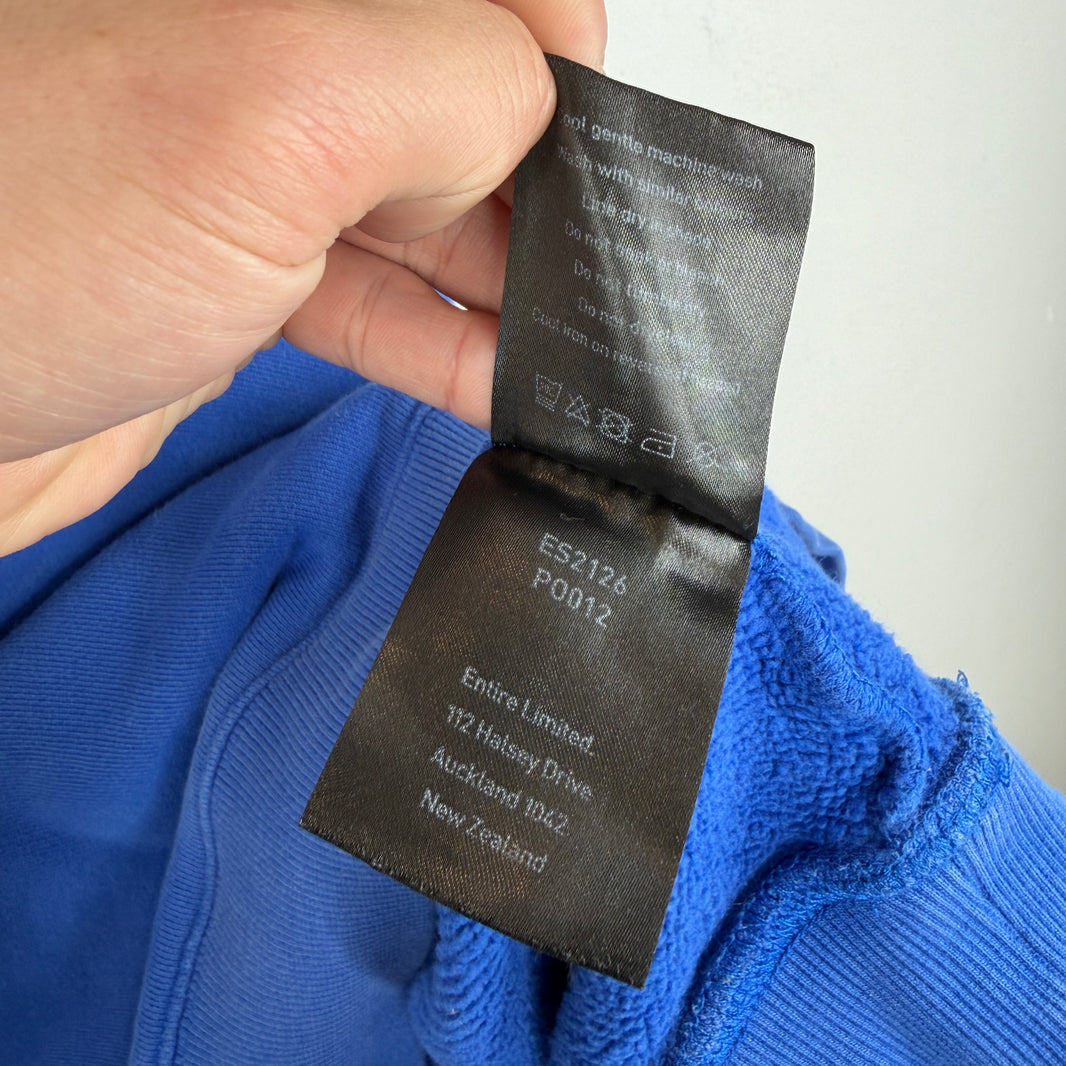 Entire Studios Blue Logo Cropped Crewneck