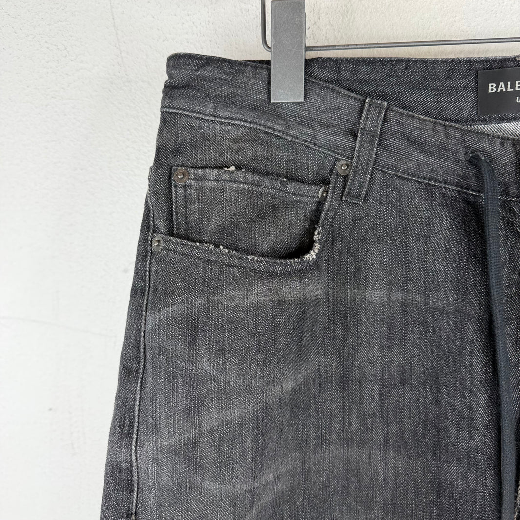 Balenciaga Black/Gray 50/50 Jeans