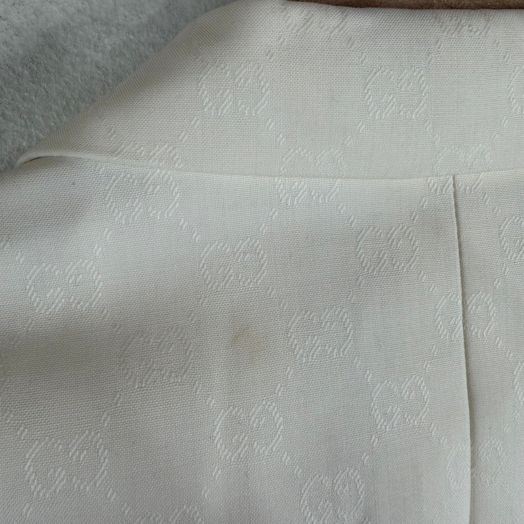 Gucci Tonal GG Monogram White Suit Set