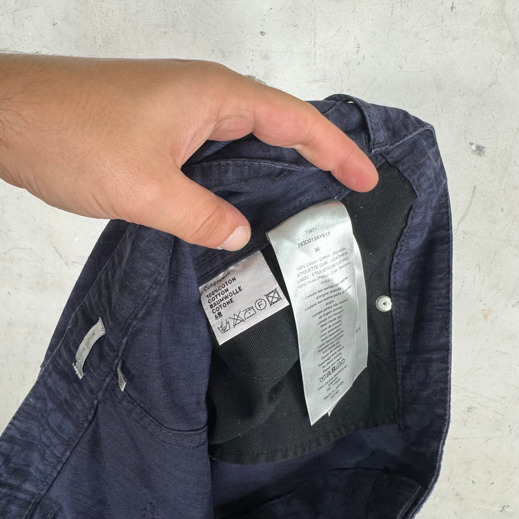 Dior Navy Oblique Double Knee Shorts