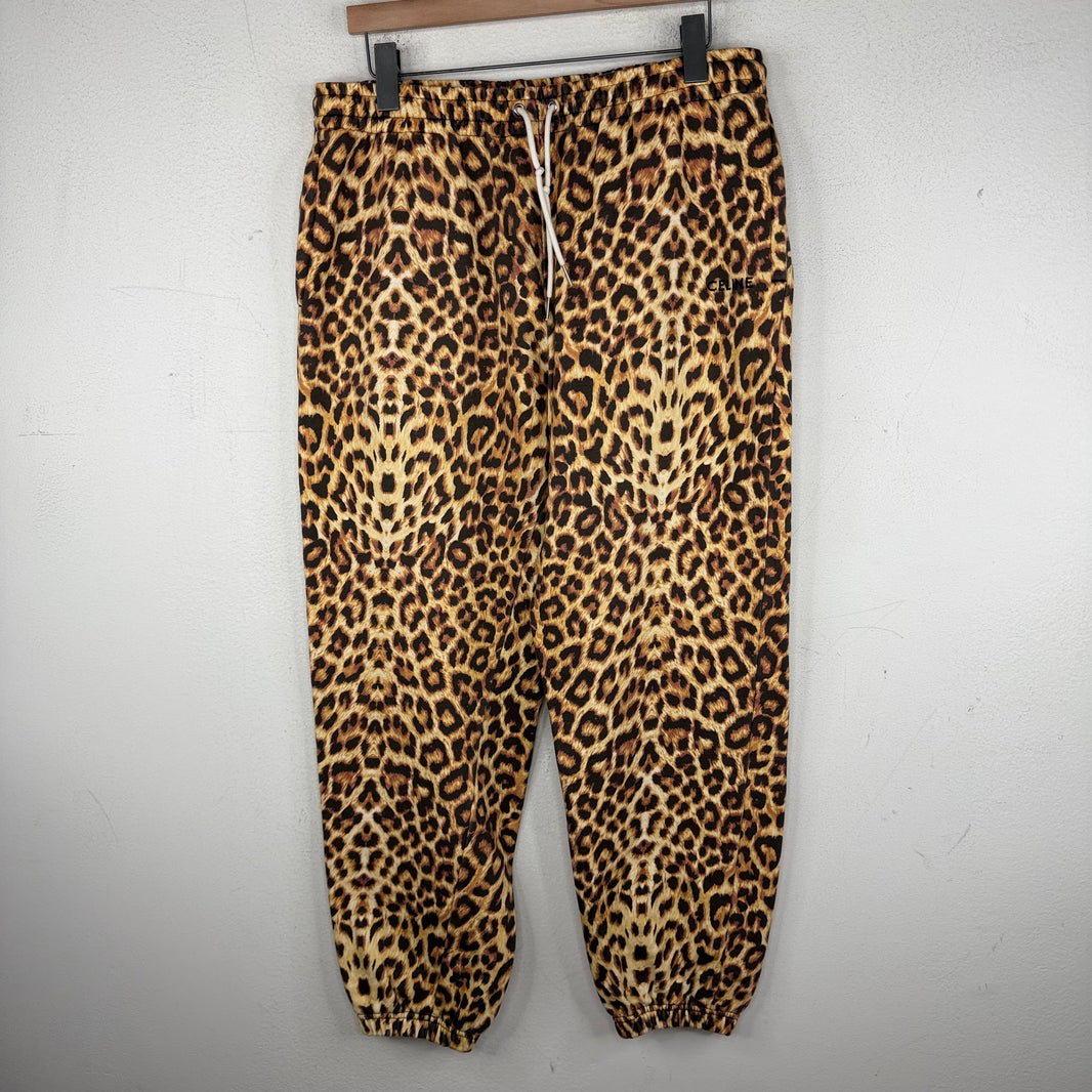 Celine Leopard Printed Sweatpants