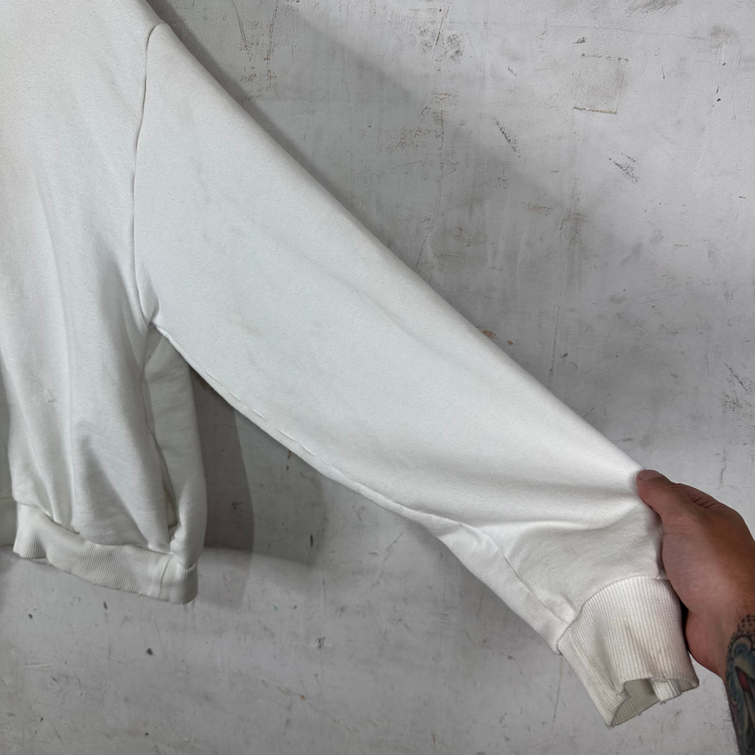 Acne Studios White Stockholm Logo Pullover Hoodie