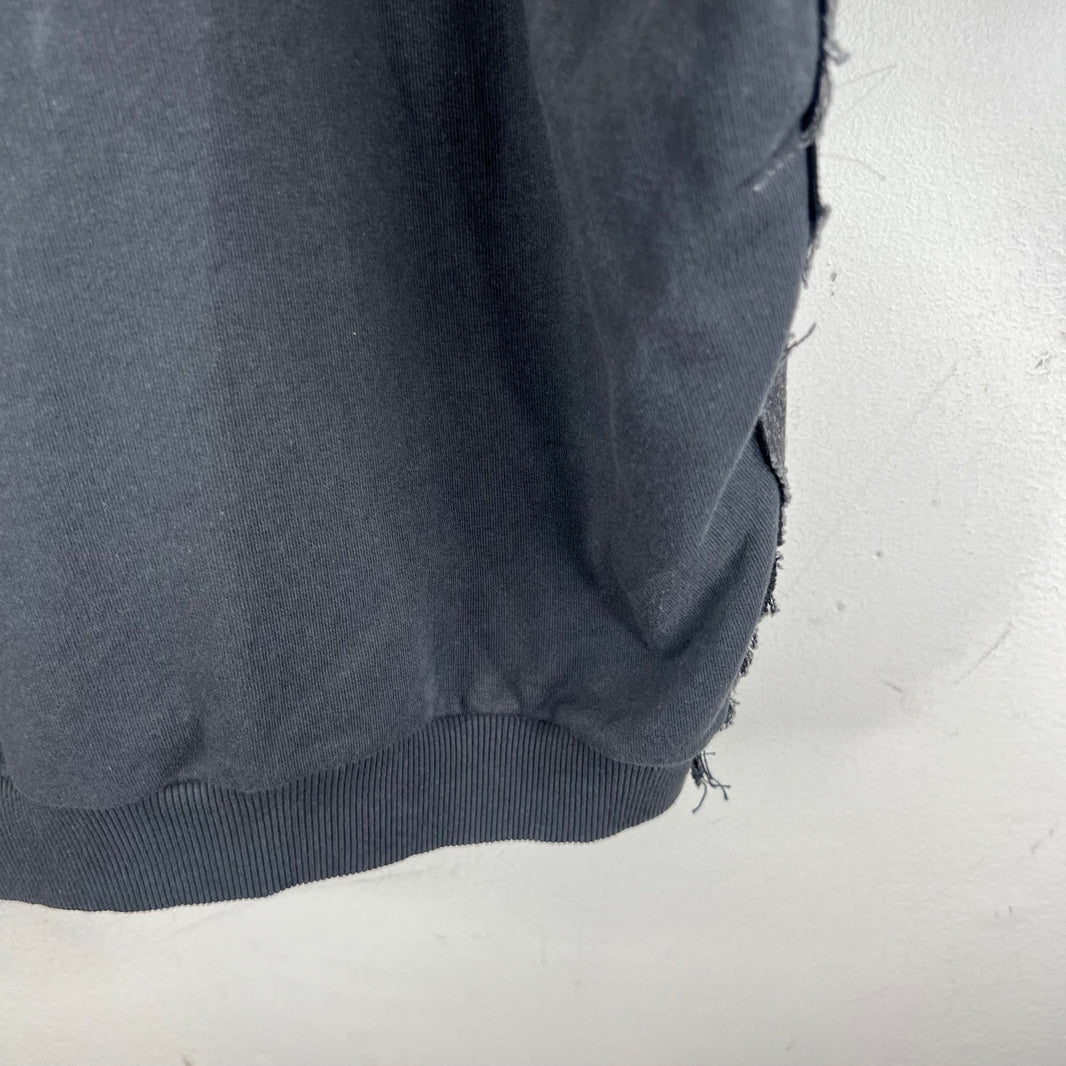 Balenciaga Sample Hybrid Denim Hooded Red Tape Jacket