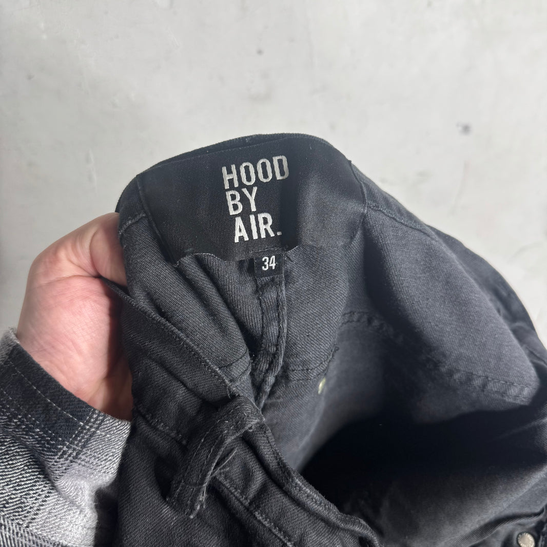 HBA Black Erosion Jeans