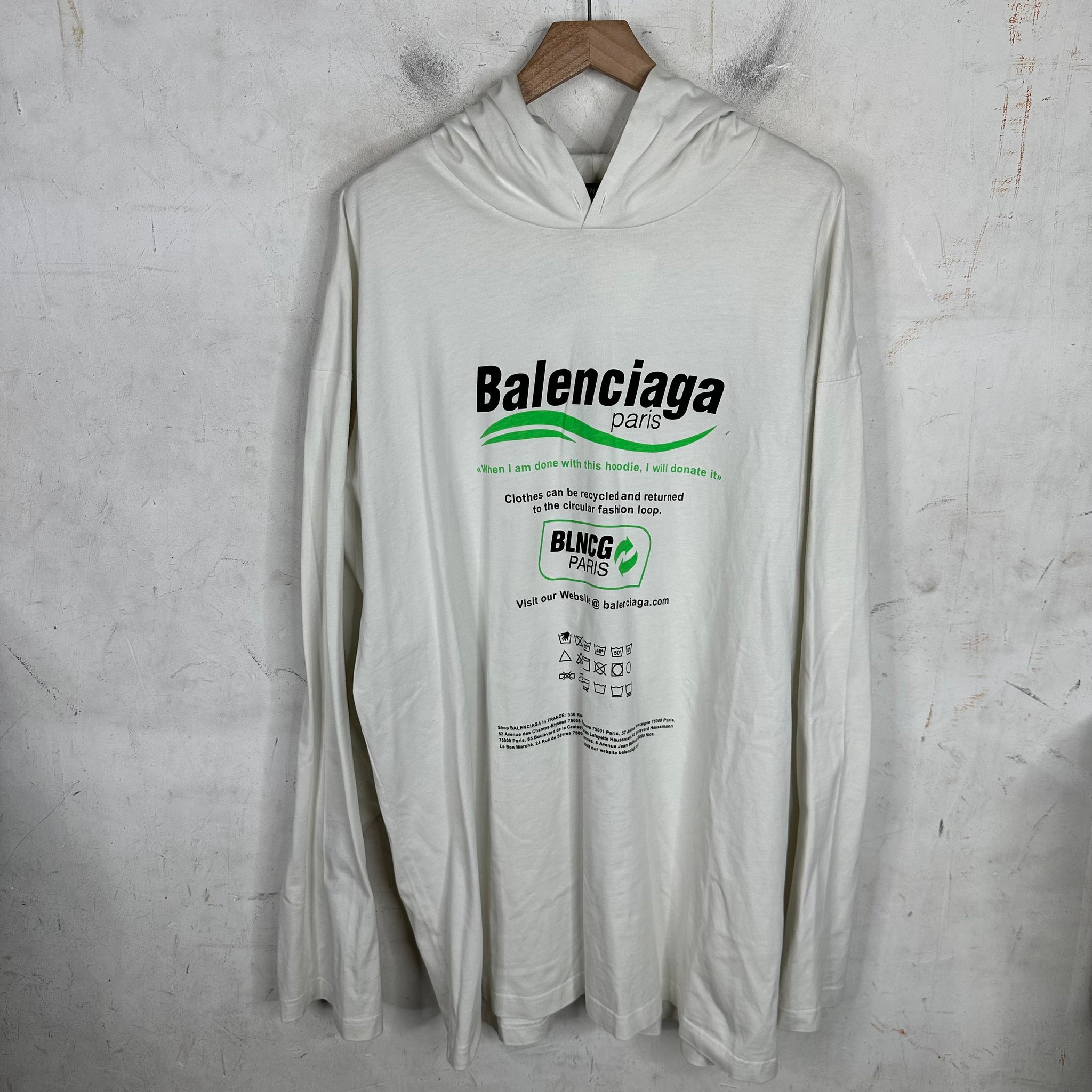 Balenciaga Recycle Shirt Hoodie