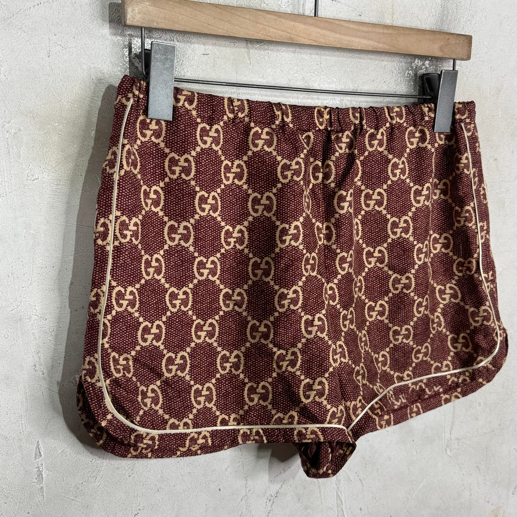 Gucci Monogram Silk Boxer Shorts