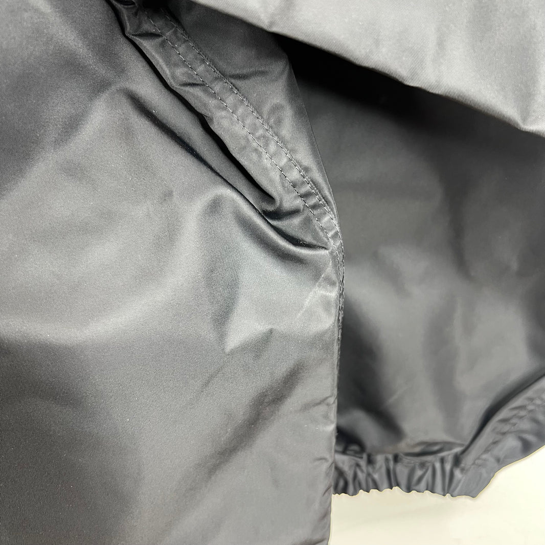 Balenciaga Sample Black Nylon Red Tape Coaches Jacket