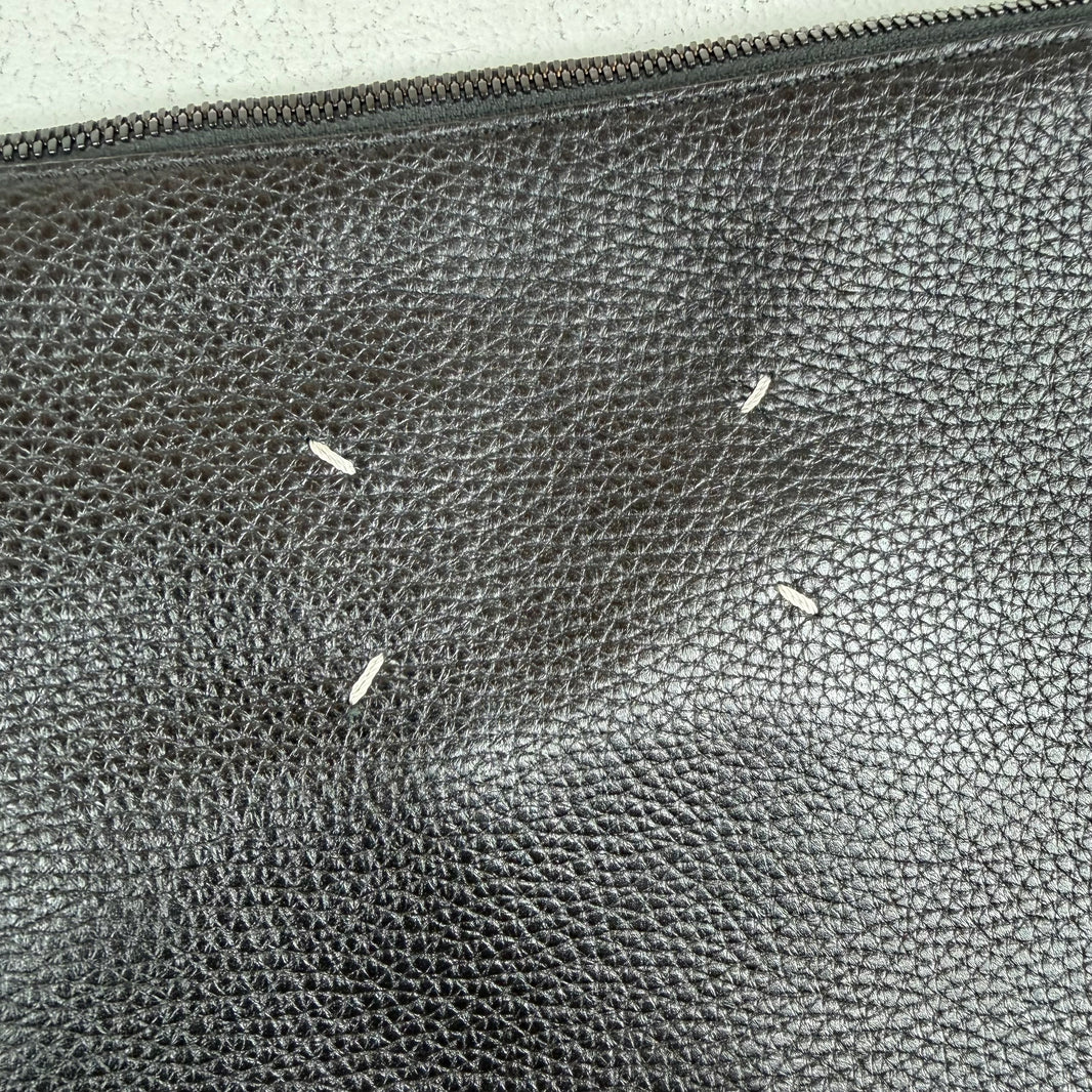 Margiela Black Leather Side Bag