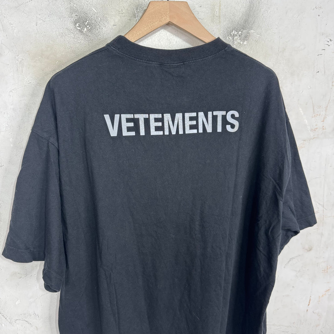 Vetements Staff 3M Logo T-Shirt