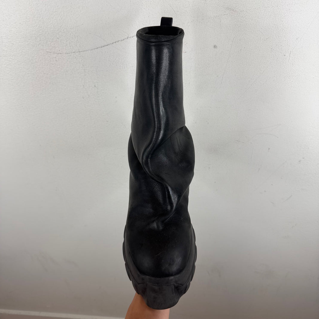 Rick Owens Smoked Mega Tractor Boot