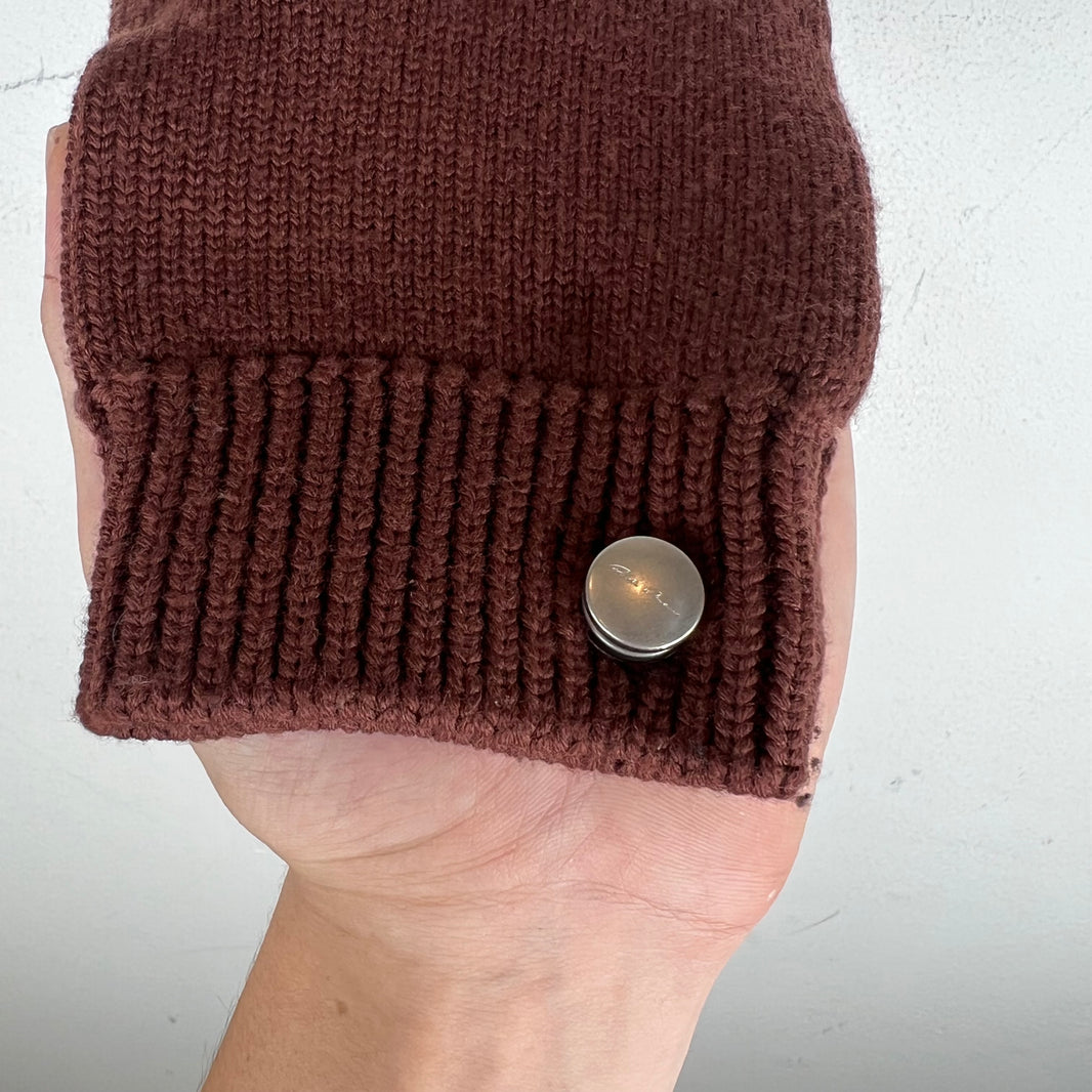 Rick Owens Touchscreen Wool Knit Gloves