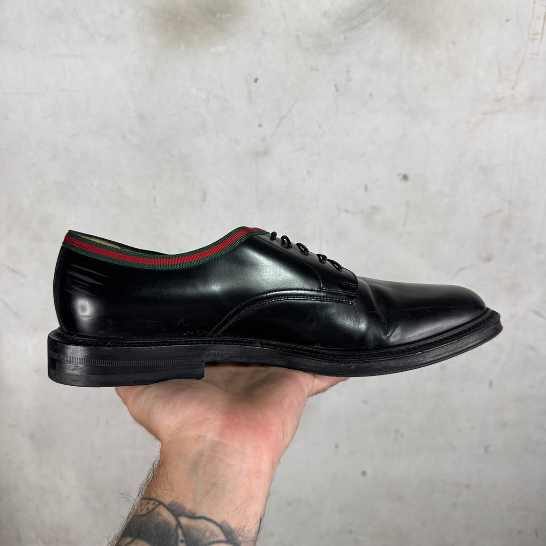 Gucci Striped Cuff Derbys