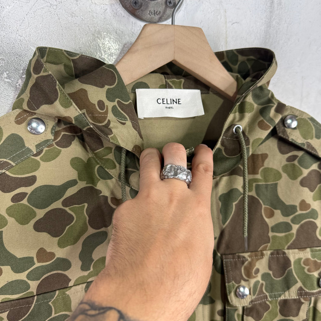 Celine Duck Camo Cargo Vest