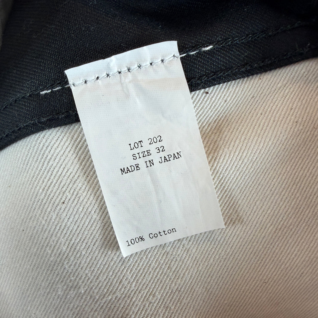 Taiga Takahashi Waxed Black Trousers