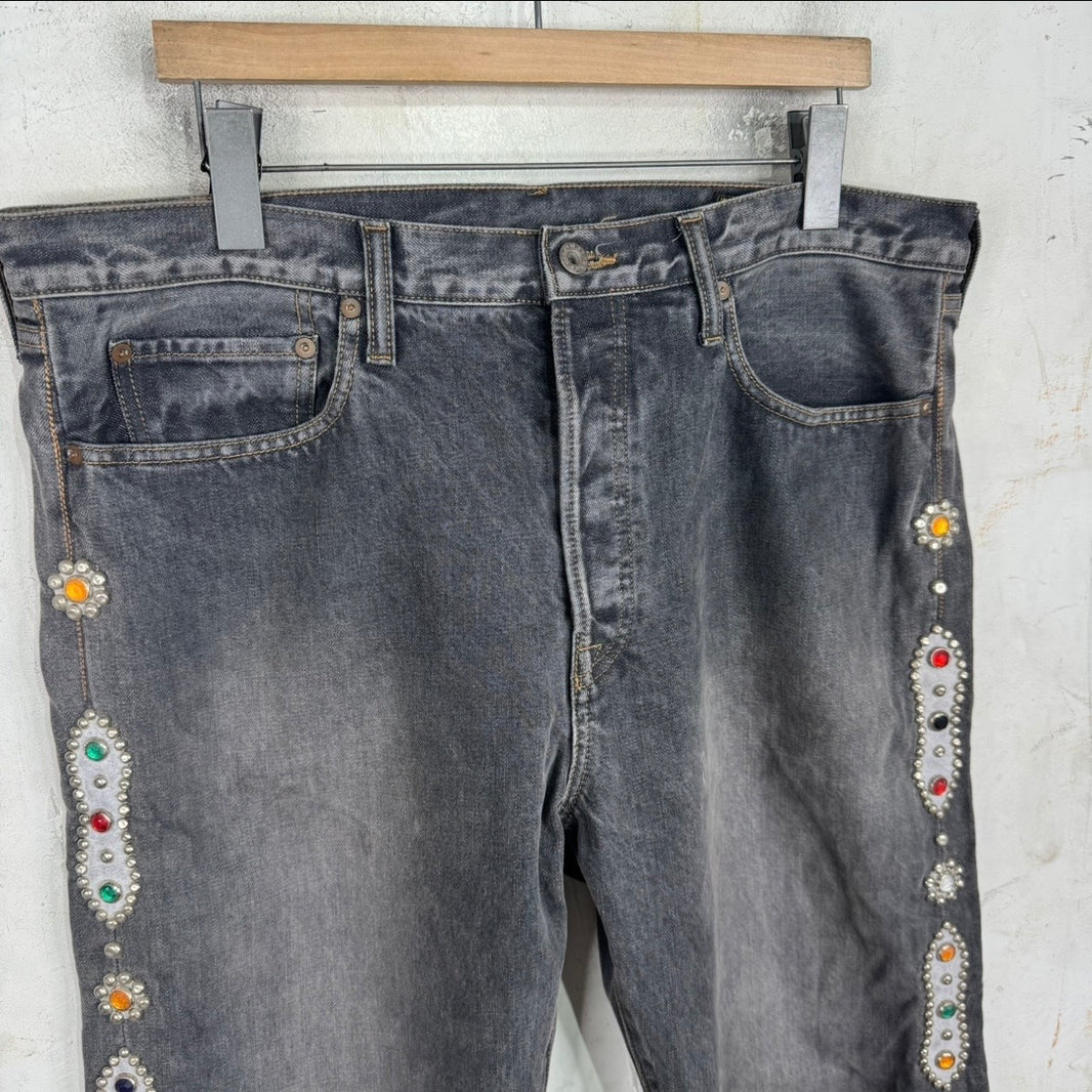 Kapital Studded Grey Jeans