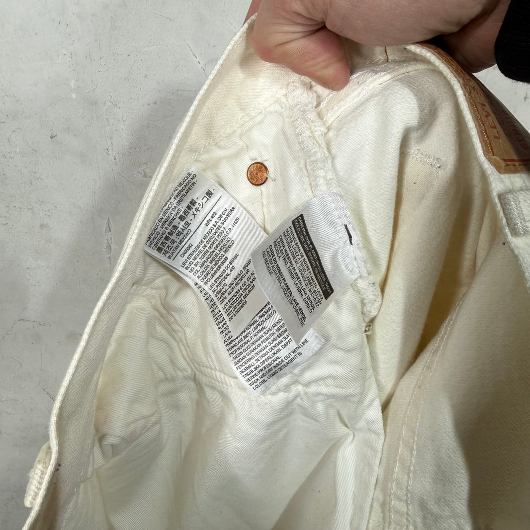 Denim Tears Levi's 501 White Wreath Jeans