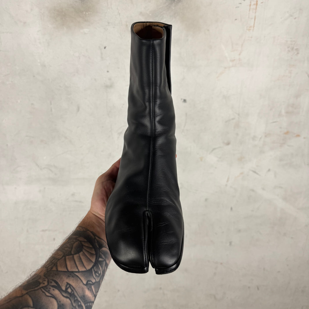 Margiela Leather Tabi Heeled Boots