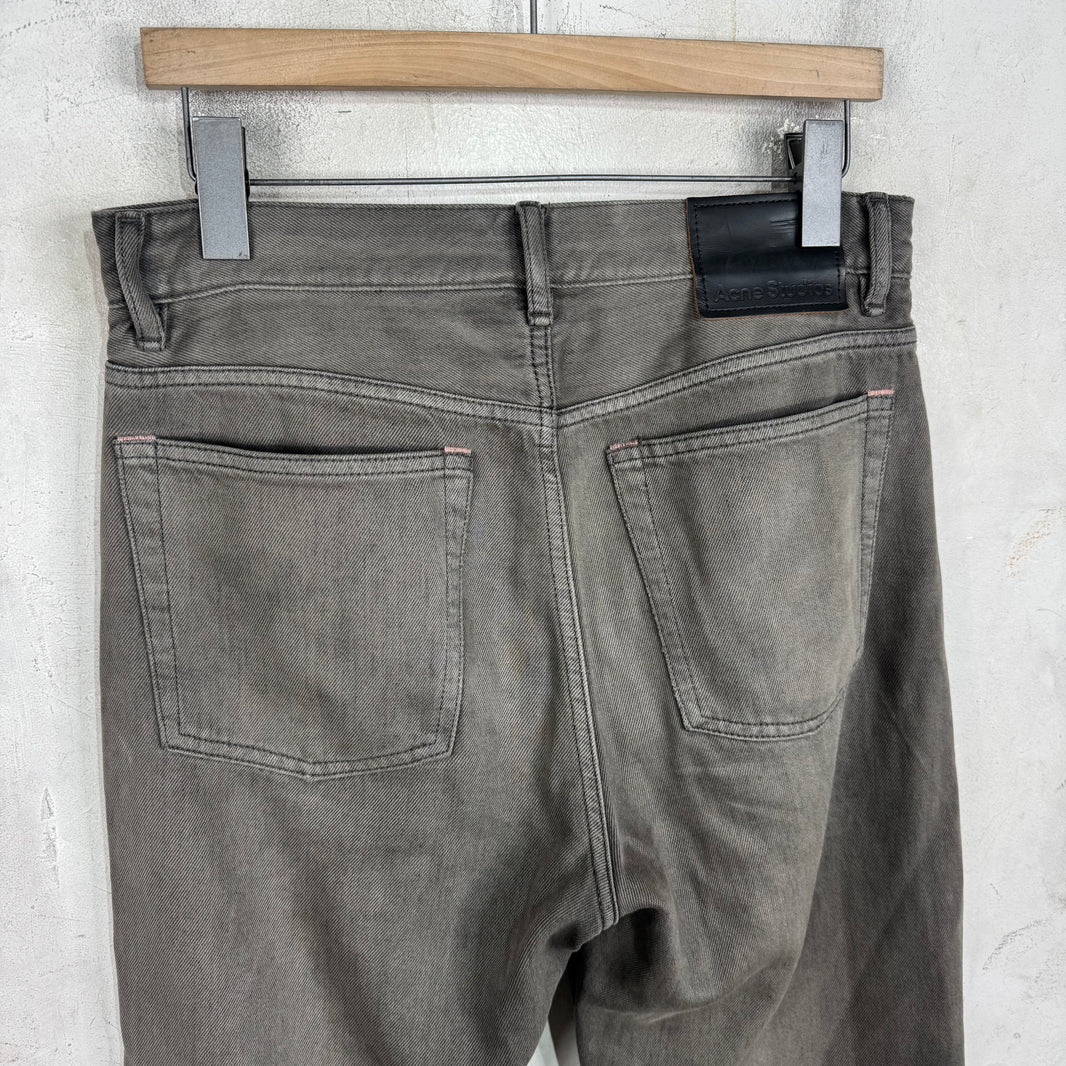 Acne Studios Grey Washed Bootcut Jeans