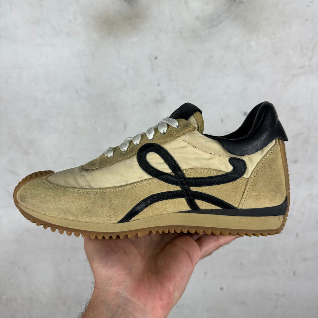 Loewe Tan Nylon Suede Runners