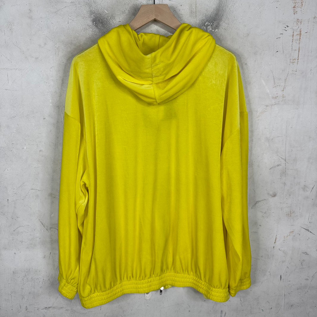 Balenciaga Yellow Velour Hoodie