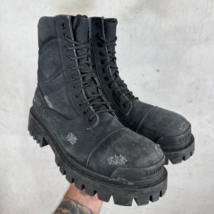 Balenciaga Distressed Strike Boots