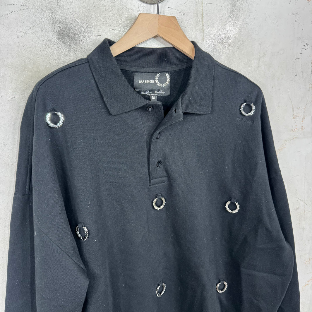 Raf Simons x Fred Perry Crested Tassle Sweatshirt