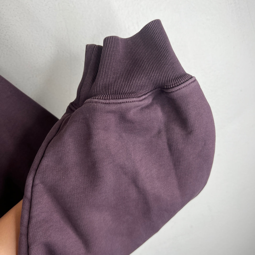Balenciaga Wardrobe Purple Washed Small Logo Crewneck