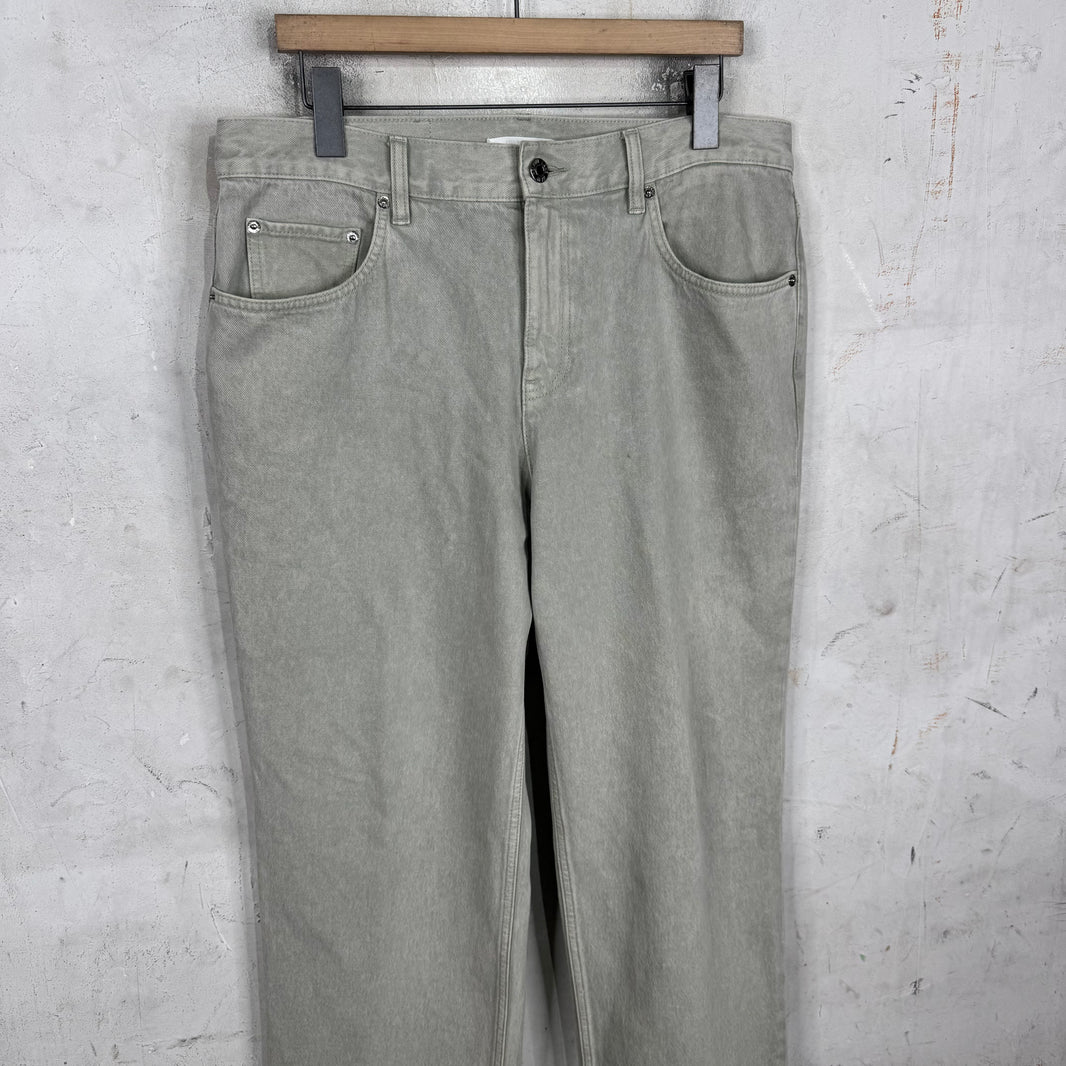 Helmut Lang Grey Back Seam Jeans