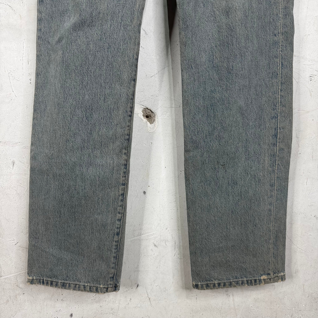 RRL Light Mud Wash Straight Legged Jeans