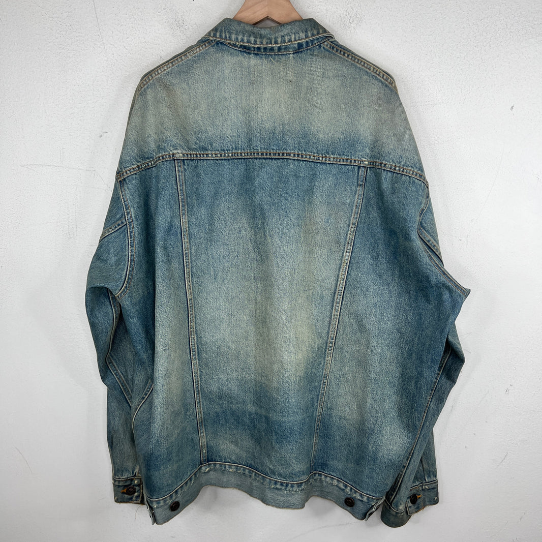 Balenciaga Waxed Trucker Jacket