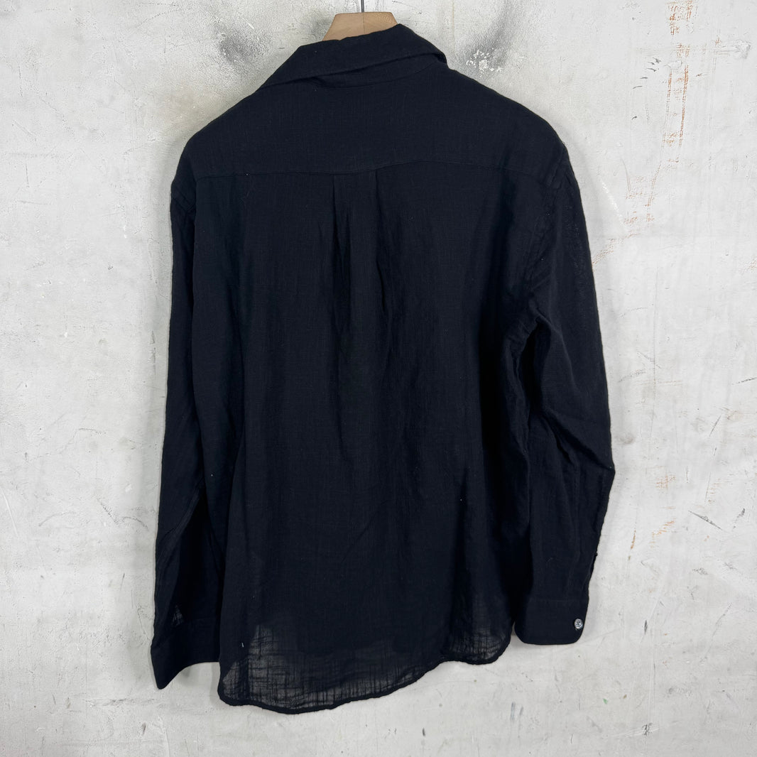 Our Legacy Black Linen Coco Shirt