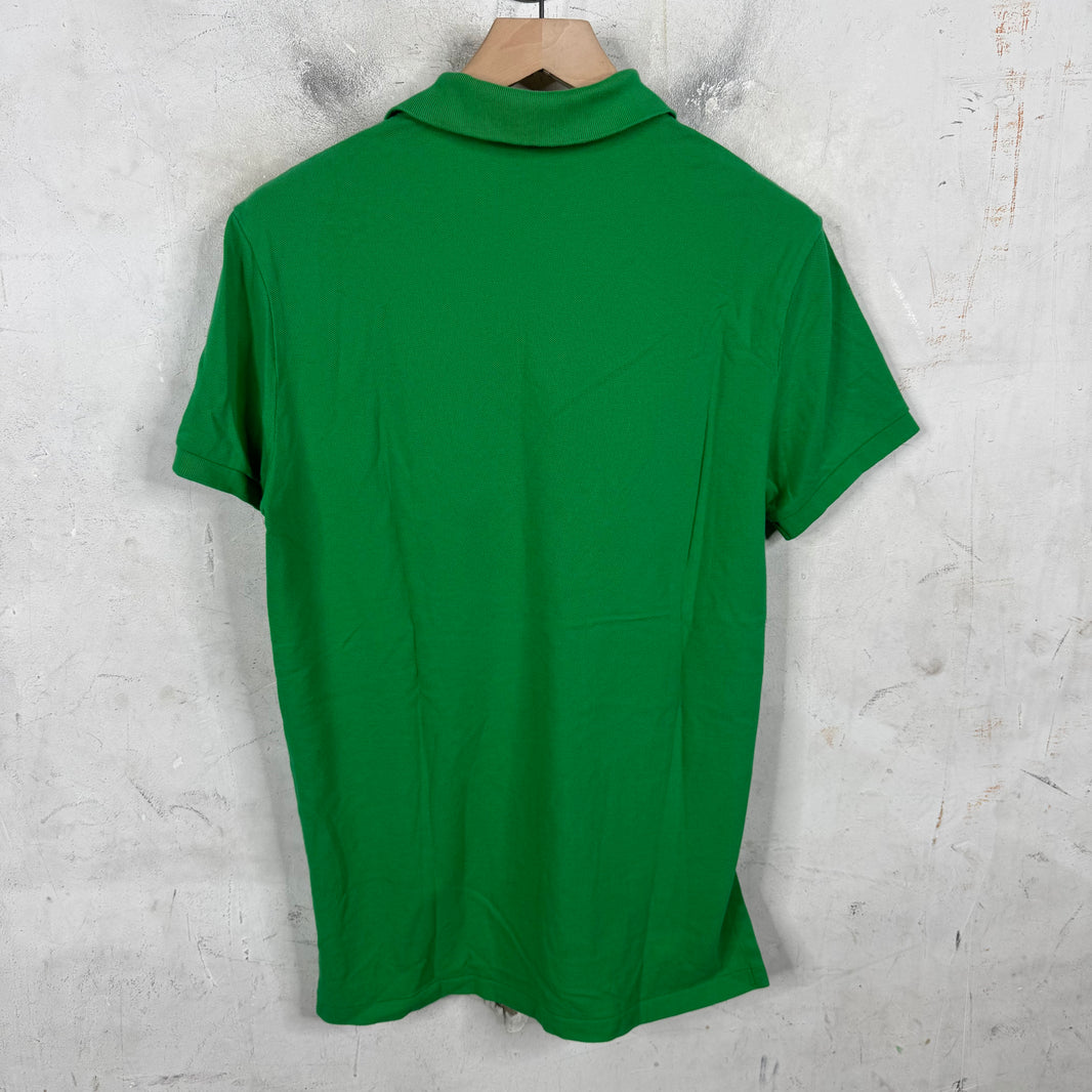 Ralph Lauren Green Printed Equipment Polo Shirt