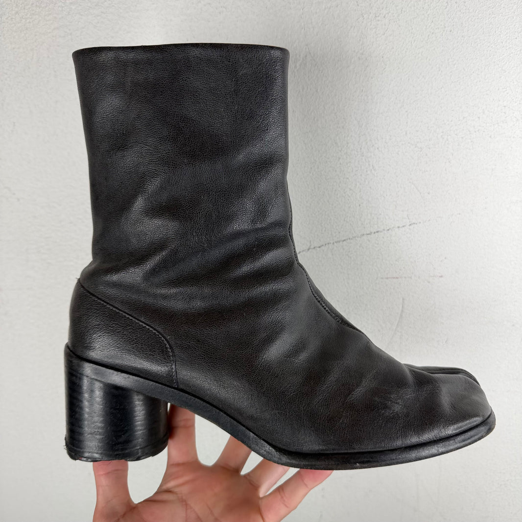 Margiela Leather Tabi Ankle Boots
