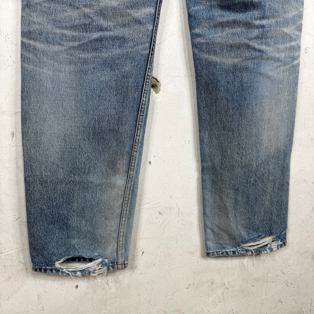 Balenciaga Distressed Layered Track Jeans