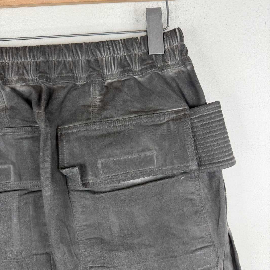 DRKSHDW Waxed Drop Crotch Creatch Shorts