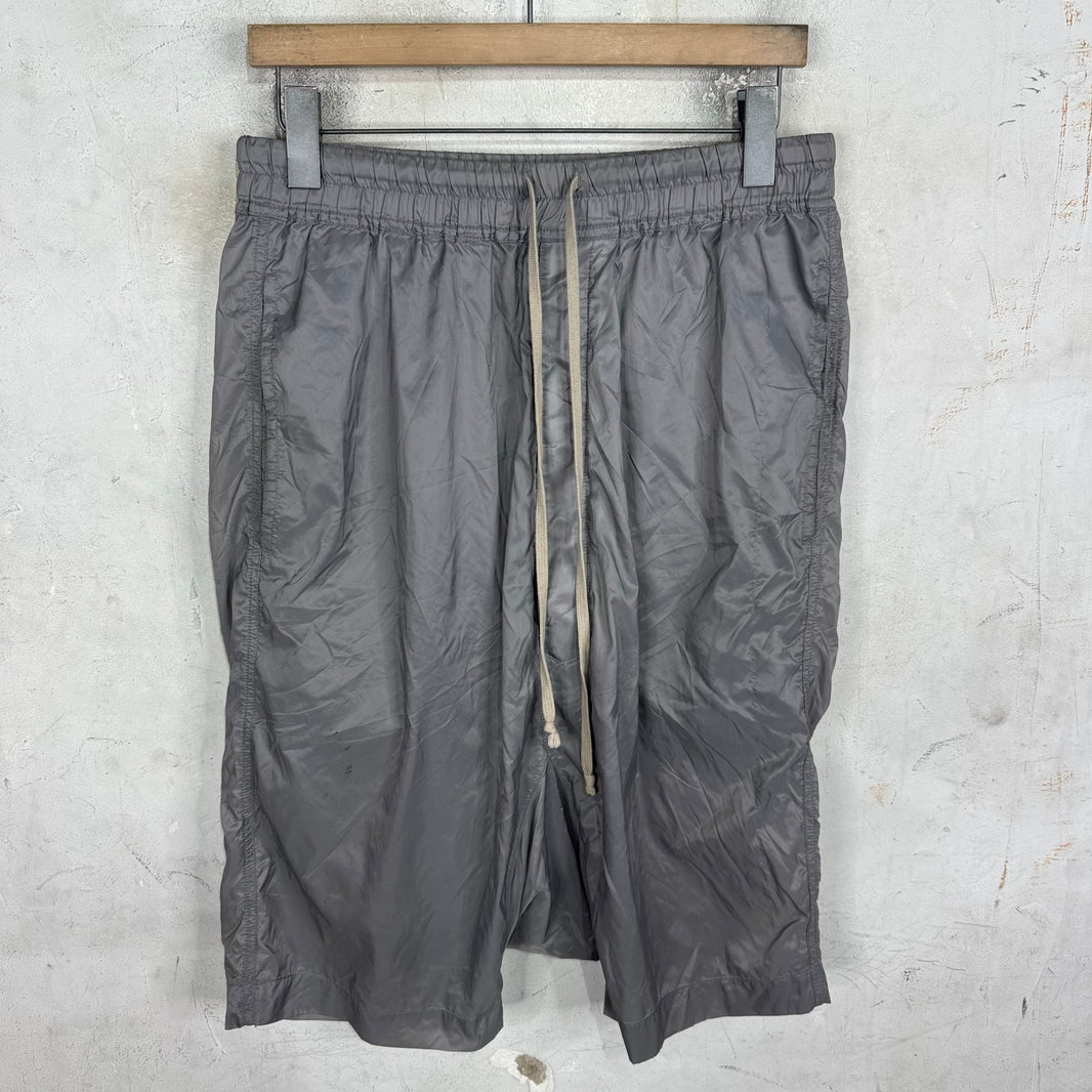 DRKSHDW Grey Nylon Dropcrotch Shorts