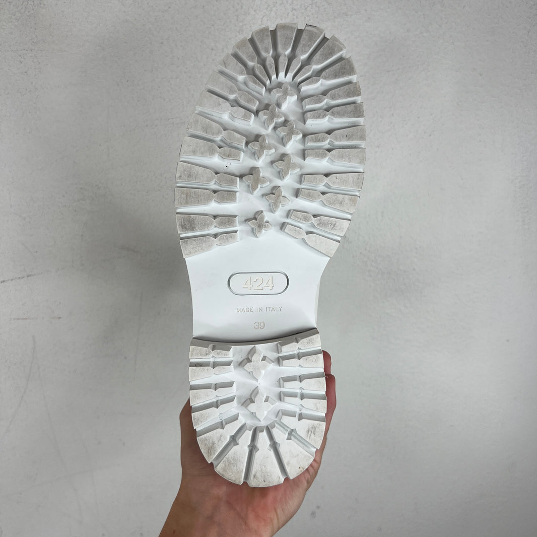424 White Marathon Boots