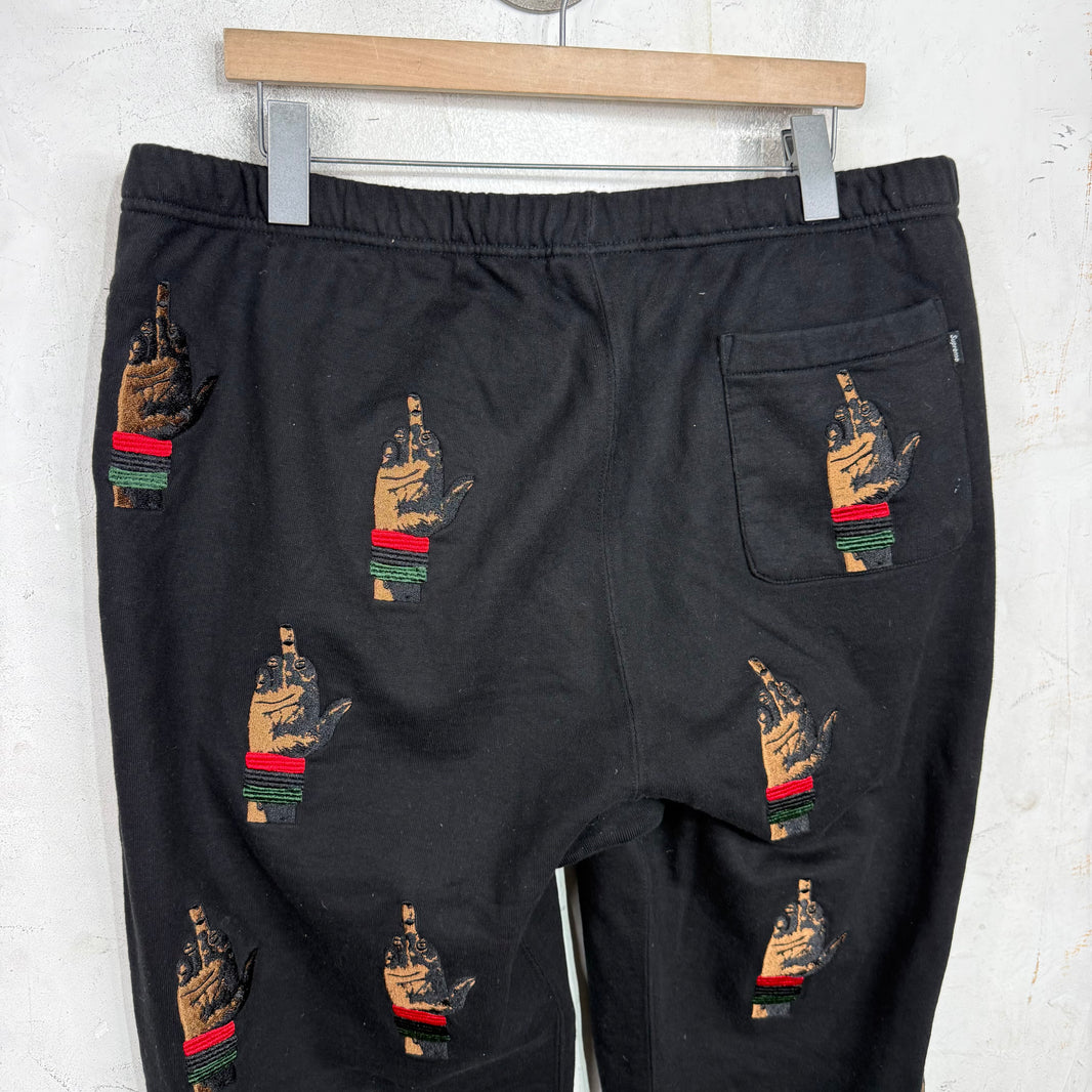 Supreme Middle Finger Sweatpants