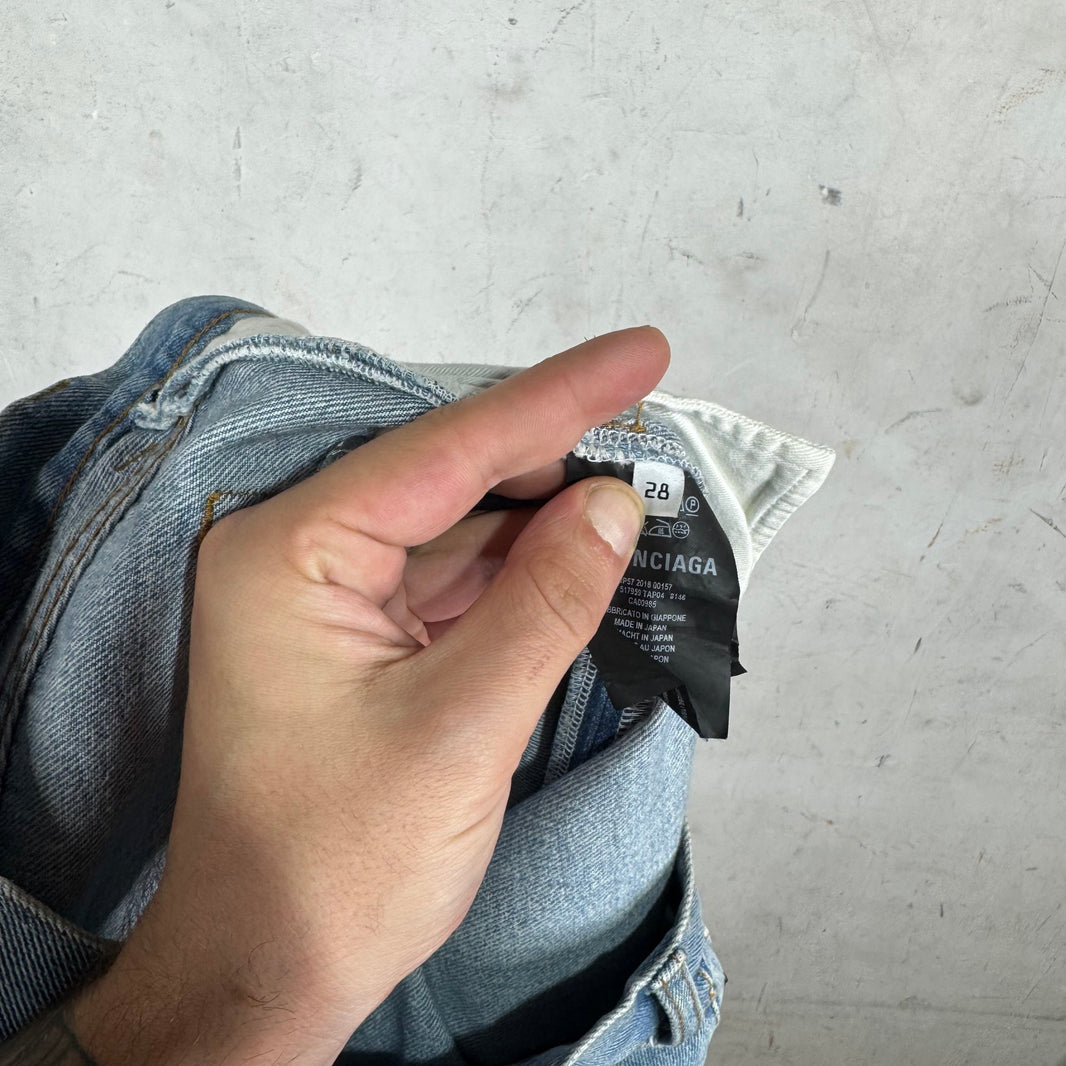 Balenciaga Lightwash Slim Straight Jeans