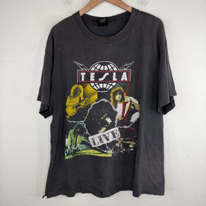 Vintage Smoked Tesla 1992 Tour T-Shirt
