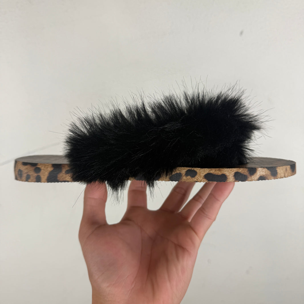 D&G Havaianas Fur Thong Sandals